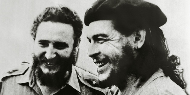 Fidel Castro (1926-), Cuban politician and revolutionary, left, and Ernesto Rafael Guevara de la Serna, known as Che Guevara (Rosario, 1928-La Higuera, 1967), Argentine revolutionary, photograph.