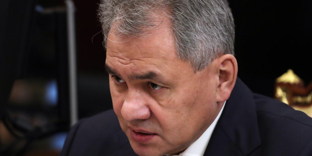 MOSCOW, RUSSIA - DECEMBER 23, 2016: Russia's Defence Minister Sergei Shoigu speaks during a meeting with Russian President Vladimir Putin (not in picture) at the Moscow Kremlin. Mikhail Klimentyev/Russian Presidential Press and Information Office/TASS (Photo by Mikhail Klimentyev\TASS via Getty Images)