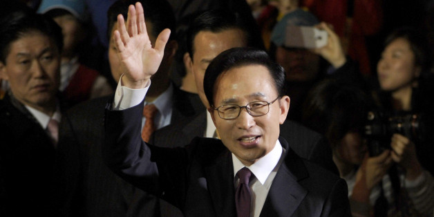 PYEONGCHANG-GUN, SOUTH KOREA - JANUARY 29: South Korean President Lee Myung-Bak attends the Opening Ceremony of the 2013 Pyeongchang Special Olympics World Winter Games at the Yongpyeong stadium on January 29, 2013 in Pyeongchang-gun, South Korea. (Photo by Song Kyung-Seok - Pool /Getty Images)