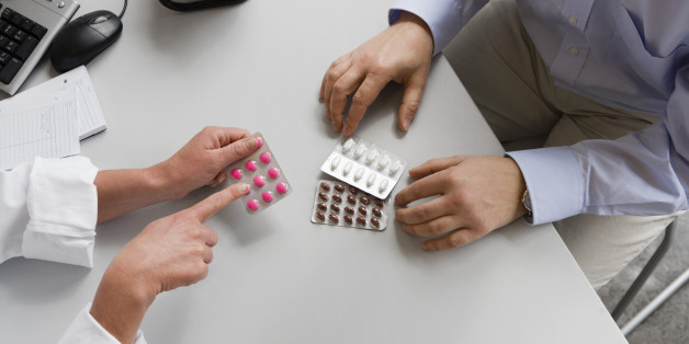 Hands with pills