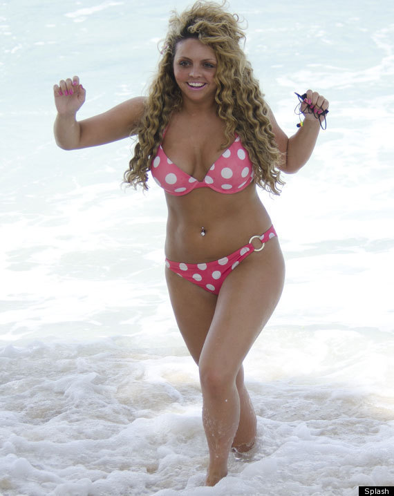 Babe Mix S Jesy Nelson Shows Off New Slimline Figure On Beach Holiday