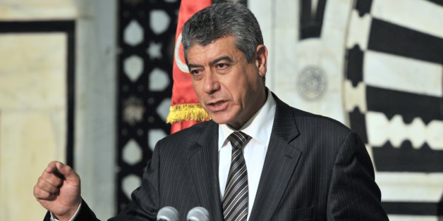 Tunisian Defence Minister Ghazi Jeribi speaks during a press conference, on July 17, 2014 in the capital Tunis after assailants killed 14 Tunisian soldiers near the Algerian border in the worst such attack in the army's history as it presses a crackdown on jihadists. The attack took place in the Mount Chaambi region the previous day in the evening as the soldiers were breaking their day-long Ramadan fast. AFP PHOTO/FETHI BELAID (Photo credit should read FETHI BELAID/AFP/Getty Images)