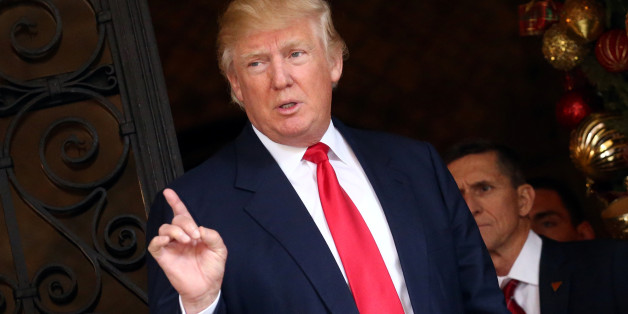 U.S. President-elect Donald Trump talks to members of the media at Mar-a-Lago estate in Palm Beach, Florida, U.S., December 21, 2016. REUTERS/Carlos Barria