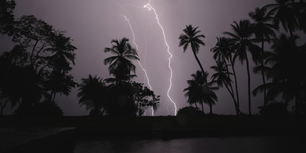Lightning strikes over Lake Maracaibo in the village of Ologa, where the Catatumbo River feeds into the lake, in the western state of Zulia October 23, 2014. This year the Catatumbo Lightning was approved for inclusion in the 2015 edition of Guinness World Records, dethroning the Congolese town of Kifuka as the place with the world's most lightning bolts per square kilometer each year at 250. Scientists think the Catatumbo, named for a river that runs into the lake, is normal lightning that just happens to occur far more than anywhere else, due to local topography and wind patterns. Picture taken with long exposure October 23, 2014. REUTERS/Jorge Silva (VENEZUELA - Tags: SOCIETY ENVIRONMENT TPX IMAGES OF THE DAY)
ATTENTION EDITORS: PICTURE 10 OF 20 FOR WIDER IMAGE PACKAGE 'VENEZUELA'S ETERNAL STORM'
TO FIND ALL IMAGES SEARCH 'CATATUMBO LIGHTNING'