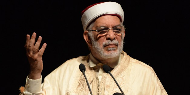Tunisian 'Ennahdha' co-founder Abdelfattah Mourou gives a speech during the fifth annual meeting of the Moroccan movement for Unification and Reform (known as Attawhid Wal'Islah in Arabic and MUR in French) on August 9, 2014 at the Mohammed V theatre in the capital Rabat. The meeting, with this year's theme being 'Reforms, cooperation and responsability', gathers political local and foreign representatives, coming notably from Sudan, Tunisia, Algeria and also from Europe. AFP PHOTO / FADEL SENNA (Photo credit should read FADEL SENNA/AFP/Getty Images)