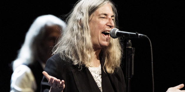 Singer Patti Smith performs at the Royal Danish Theatre in Copenhagen August 13, 2015. REUTERS/Erik Refner/Scanpix DenmarkATTENTION EDITORS - THIS IMAGE WAS PROVIDED BY A THIRD PARTY. THIS PICTURE IS DISTRIBUTED EXACTLY AS RECEIVED BY REUTERS, AS A SERVICE TO CLIENTS. FOR EDITORIAL USE ONLY. NOT FOR SALE FOR MARKETING OR ADVERTISING CAMPAIGNS. DENMARK OUT. NO COMMERCIAL OR EDITORIAL SALES IN DENMARK. NO COMMERCIAL SALES.