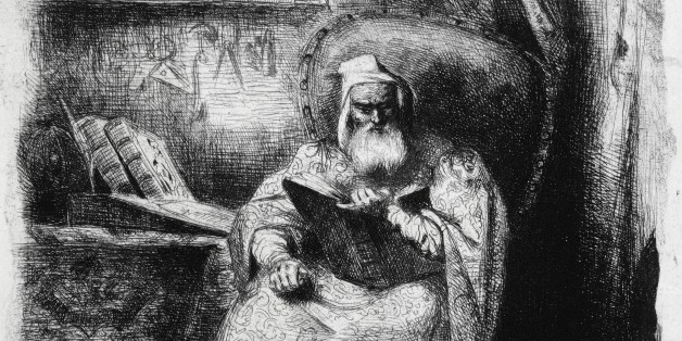 UNSPECIFIED - MAY 25: Michel de Nostredame known as Nostradamus (Saint-Remy-de-Provence, 1503-Salon-de-Provence, 1566), French astrologer, writer and pharmacist, engraving by Hippolyte Bonnelier, 19th century. Paris, Bibliothèque Des Arts Decoratifs (Library) (Photo by DeAgostini/Getty Images)