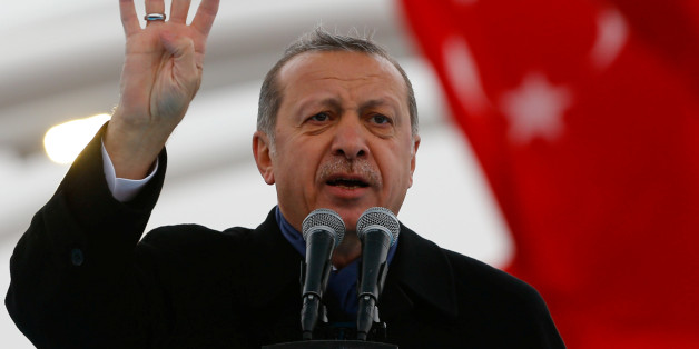 Turkish President Tayyip Erdogan makes a speech during the opening ceremony of Eurasia Tunnel in Istanbul, Turkey, December 20, 2016. REUTERS/Murad Sezer