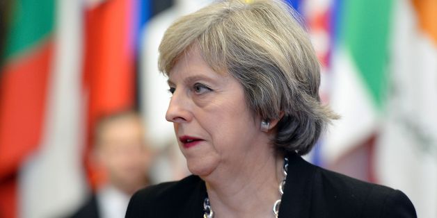 British Prime Minister Theresa May leaves at the end of a European Union Summit held at the EU Council building in Brussels on December 15, 2016.EU leaders agreed to extend for another six months damaging economic sanctions imposed on Russia for its role in the Ukraine crisis, diplomatic sources said. / AFP / THIERRY CHARLIER (Photo credit should read THIERRY CHARLIER/AFP/Getty Images)