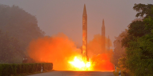 Ballistic rocket is seen launching during a drill by the Hwasong artillery units of the KPA Strategic Force in this undated picture provided by KCNA in Pyongyang on July 21, 2016. KCNA/via ReutersATTENTION EDITORS - THIS IMAGE WAS PROVIDED BY A THIRD PARTY. EDITORIAL USE ONLY. REUTERS IS UNABLE TO INDEPENDENTLY VERIFY THIS IMAGE. SOUTH KOREA OUT. NO THIRD PARTY SALES. NOT FOR USE BY REUTERS THIRD PARTY DISTRIBUTORS.Ã TPX IMAGES OF THE DAY