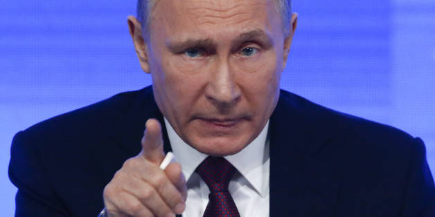 Russian President Vladimir Putin speaks during his annual end-of-year news conference in Moscow, Russia, December 23, 2016. REUTERS/Sergei Karpukhin