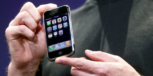 Shares of Apple Inc. rose more than 6 percent April 26, 2007, soaring above $100 for the first time after reporting quarterly profits that increased 88 percent on strong sales of its iPod's and Macintosh computers. CEO Steve Jobs , pictured back in January 2007, introduced the new iPhone which is scheduled to hit stores in June. (Photo by Kim Kulish/Corbis via Getty Images)