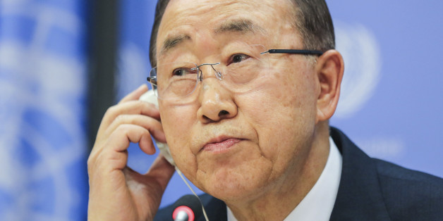 NEW YORK, NY - DECEMBER 16: Secretary-General of the United Nations, Ban Ki-Moon speaks to the audience during a closing press conference at the UN headquarters on December 16, 2016 in New York, New York. Ban Ki-Moon took office on 1 January 2007. His first term expired on 31 December 2011 and was re-elected, unopposed, to a second term on 21 June 2011. António Guterres was appointed by the General Assembly on 13 October 2016 to be his successor. (Photo by William Volcov/BrazilPhotoPress/Lati