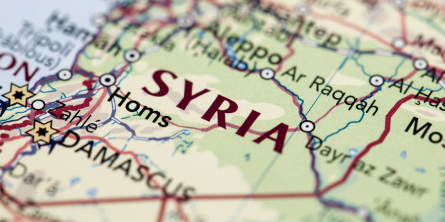 Map of Syria.