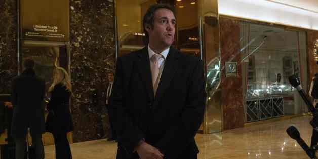 Attorney Michael Cohen arrives at Trump Tower for meetings with President-elect Donald Trump on December 16, 2016 in New York. / AFP / Bryan R. Smith (Photo credit should read BRYAN R. SMITH/AFP/Getty Images)