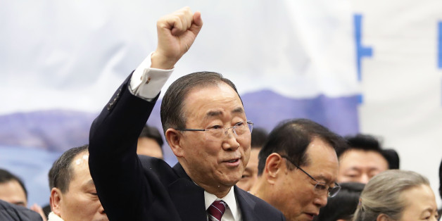 INCHEON, SOUTH KOREA - JANUARY 12: Former U.N. Secretary General Ban Ki-moon arrives at Incheon International Airport on January 12, 2017 in Incheon, South Korea. Former United Nations Secretary General Ban Ki-moon, succeeded by former Portuguese Prime Minister Antonio Guterres on 1 January 2017, returned home amid the increased attention. The U.S. prosecutors charged Ban's brother and nephew with conspiracy to bribe a government official on January 10, 2017 while Ban is one of the possible con