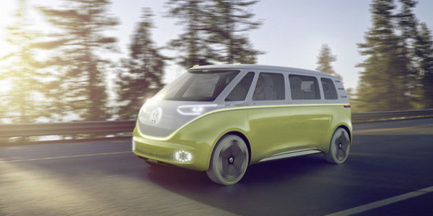 Der I.D. Buzz ist der Nachfolger des berühmten VW-Bulli.