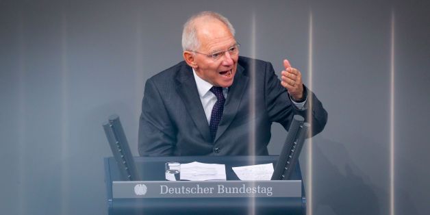 German Finance Minister Wolfgang Schaeuble attends a debate on the budget during a plenary session at the lower house of Parliament (Bundestag) in Berlin on November 22, 2016.
/ AFP / dpa / Kay Nietfeld / Germany OUT (Photo credit should read KAY NIETFELD/AFP/Getty Images)