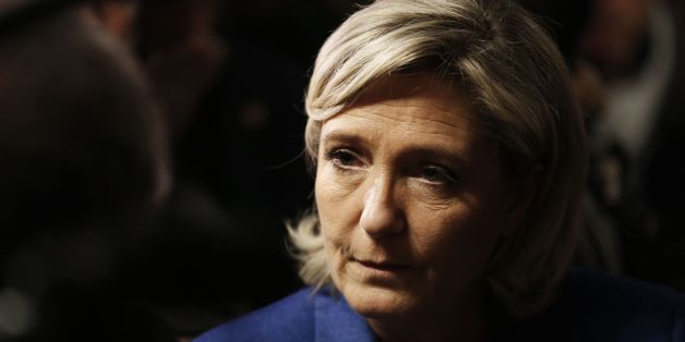 Marine Le Pen, leader of the French far-right Front National (FN) party candidate in France's 2017 presidential election, speaks to the press during her visit to Igoville, northwestern France on January 6, 2017. / AFP / CHARLY TRIBALLEAU (Photo credit should read CHARLY TRIBALLEAU/AFP/Getty Images)
