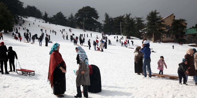 Snow on the Chréa National Park in Blida, Algeria, on March 14, 2016. The national park is located 50km from the capital Algiers. It can be reached on road from the airport in Algiers. There are airport shuttles and car hire for Chrea Algeria tours (Photo by Billal Bensalem/NurPhoto) (Photo by Billal Bensalem/NurPhoto/NurPhoto via Getty Images)