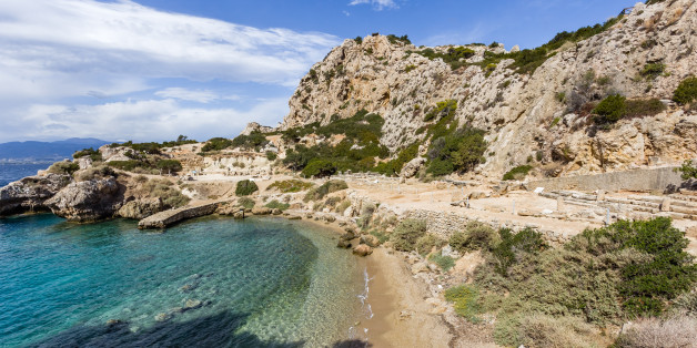 ruins of ancient temple of Hera Acraia, Loutraki