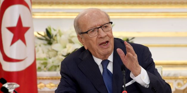 Tunisian President Beji Caid Essebsi speaks during the first cabinet meeting of the new government on August 31, 2016 at the Carthage Palace near Tunis. / AFP / FETHI BELAID (Photo credit should read FETHI BELAID/AFP/Getty Images)