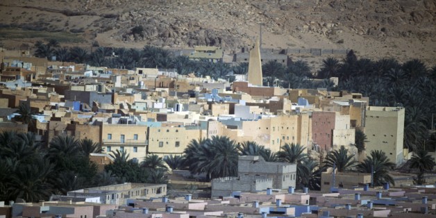 ALGERIA - MARCH 5: View of Bou Noura, M'Zab Valley (UNESCO World Heritage List, 1982), Algeria. (Photo by DeAgostini/Getty Images)