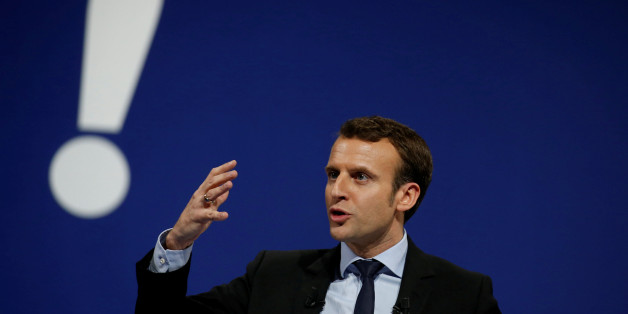 Emmanuel Macron, head of the political movement En Marche !, or Forward !, and candidate for the 2017 French presidential election, attends a political rally in Lille, France January 14, 2017. REUTERS/Pascal Rossignol TPX IMAGES OF THE DAY