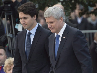 justin trudeau stephen harper