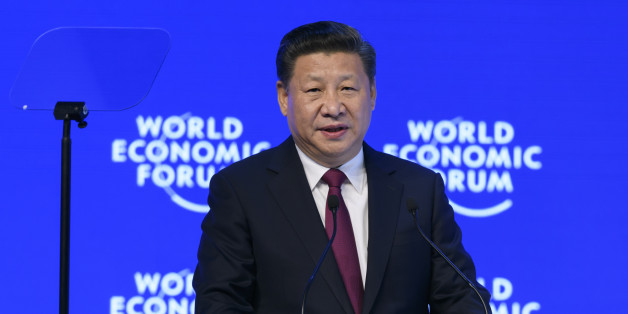 China's President Xi Jinping delivers a speech during the first day of the World Economic Forum, on January 17, 2017 in Davos.
Chinese President Xi Jinping said on January 17, 2017 that there is 'no point' in blaming economic globalisation for the world's problems. The leader of the world's second largest economy made the comment at the World Economic Forum, where he is making his first appearance as China seeks to play a greater role in world trade regimes amid rising protectionism in the US and Europe. The global elite begin a week of earnest debate and Alpine partying in the Swiss ski resort of Davos, in a week bookended by two presidential speeches of historic import. / AFP / FABRICE COFFRINI (Photo credit should read FABRICE COFFRINI/AFP/Getty Images)