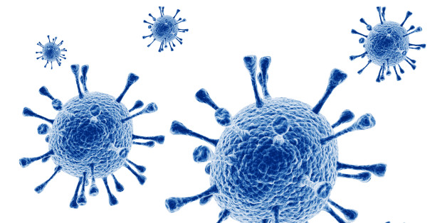 3d rendering of a virus.