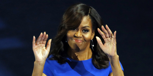 U.S. First lady Michelle Obama addresses the Democratic National Convention in Philadelphia, Pennsylvania, U.S. July 25, 2016. REUTERS/Scott Audette
