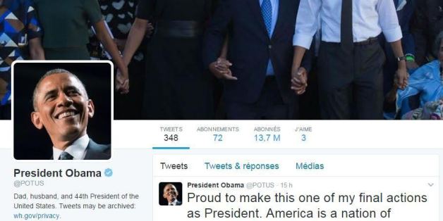 Le compte Twitter du président des États-Unis ne ressemble plus à ça