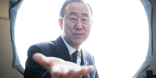 NEW YORK CITY, UNITED STATES - DECEMBER 23: UN Secretary General Ban Ki-moon in the UN photo studio during his last week in office. (Photo by Giles Clarke/Getty Images)