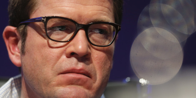 Former German Defence minister Karl-Theodor zu Guttenberg is seen at the CyberSecurity summit in Bonn November 3, 2014. REUTERS/Wolfgang Rattay (GERMANY - Tags: POLITICS BUSINESS TELECOMS CRIME LAW HEADSHOT)