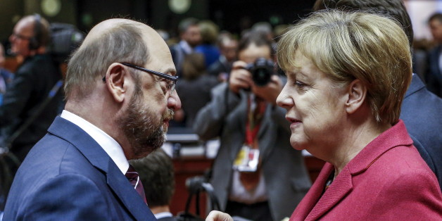 Vorsicht gegen Mut: So unterschiedlich haben Merkel und Schulz auf politische Ereignisse reagiert