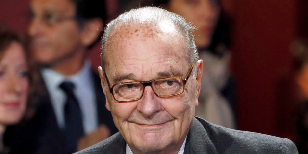 Former French President Jacques Chirac arrives to attend the award ceremony for the Prix de la Fondation Chirac at the Quai Branly Museum in Paris, France November 21, 2014. REUTERS/Patrick Kovarik/Pool/File Photo