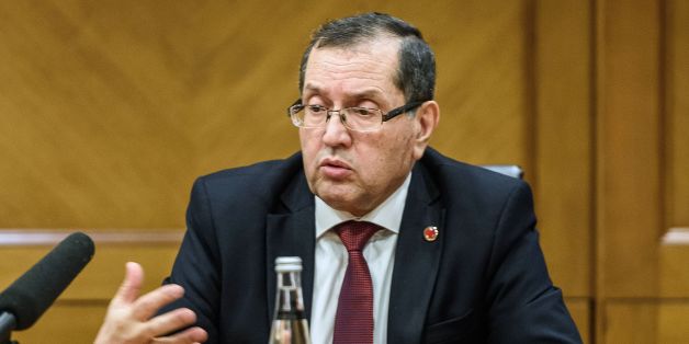 Algeria's Minister of Energy Noureddine Boutarfa speaks during a press conference during the 23rd World Energy Congress on October 12, 2016 in Istanbul. OPEC has issued an invitation to Russia and other key non-members of the oil cartel to attend a meeting later this month aimed at rebalancing crude prices after historic lows, the Qatari energy minister said on October 12. / AFP / OZAN KOSE (Photo credit should read OZAN KOSE/AFP/Getty Images)