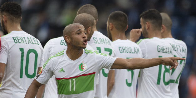 FRANCEVILLE, GABON - JANUARY 19: YACINE NASR EDDINE BRAHIMI of Algeria during the Group B match between Algeria and Tunisia at Stade Franceville on January 19, 2017 in Franceville, Gabon. (Photo by Visionhaus/Corbis via Getty Images)
