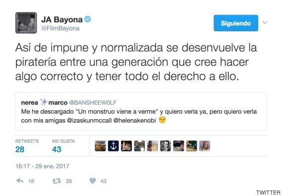 bayona tuit