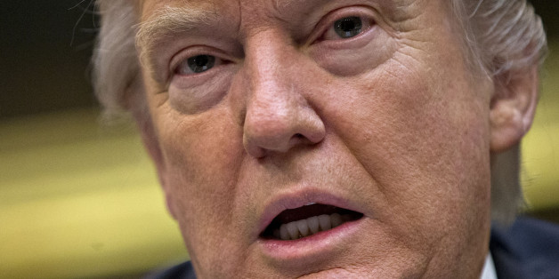 U.S. President Donald Trump speaks as he meets with small business leaders in the Roosevelt Room of the White House in Washington, D.C., U.S., on Monday, Jan. 30, 2017. Trump defended the immigration clampdown that sparked a global backlash over the weekend by blaming the confusion at airports on protesters and on a computer outage at Delta Air Lines Inc. that caused flight cancellations. Photographer: Andrew Harrer/Bloomberg via Getty Images