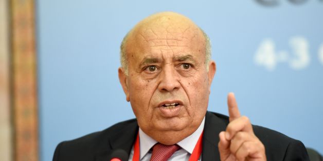 Tunisian Minister of Public Service and Governance, Abid Briki speaks during a joint press conference with the Organisation for Economic Cooperation and Development (OECD) secretary-general as part of an interministerial conference on October 3, 2016 in Tunis.
The two-day conference is tittled 'Better policies for inclusive growth and economic integration in the MENA Region'. / AFP / FETHI BELAID (Photo credit should read FETHI BELAID/AFP/Getty Images)