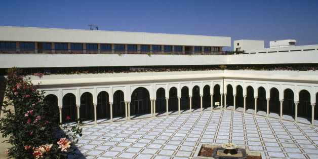 ALGERIA - MAY 05: Patio of the Palace of Culture Moufdi Zakaria, 1984, Algiers. Algeria, 20th century. (Photo by DeAgostini/Getty Images)