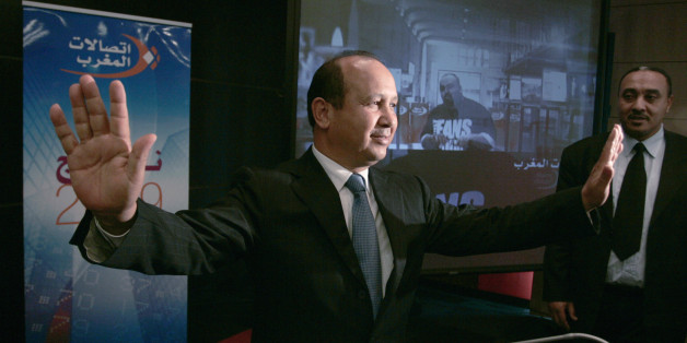 Maroc Telecom Chairman Abdeslam Ahizoune gestures during the full-year results news conference in Casablanca February 23, 2010. REUTERS/Rafael Marchante (MOROCCO - Tags: BUSINESS)