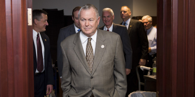 UNITED STATES - OCTOBER 7: Rep. Dana Rohrabacher, leaves the House Republican Conference meeting in the Capitol on Wednesday, Oct. 7, 2015. (Photo By Bill Clark/CQ Roll Call)