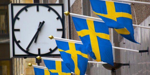 Europe, Scandinavia, Sweden, Gothenburg, Swedish Flags