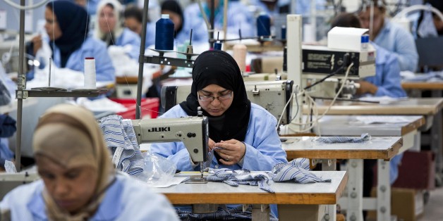 The textile factory Isalys in Sfax produces lingerie pieces for the French brand Lejaby as well as subcontracting for other brands as Barbara, Dawn serenade, Etam, Rassurel, Lacoste, Decathlon, Go Sport (Photo by Nicolas Fauqu��/Corbis via Getty Images)
