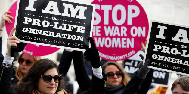 Pro-life activists gather for the National March for Life rally in Washington January 27, 2017. REUTERS/Aaron P. Bernstein