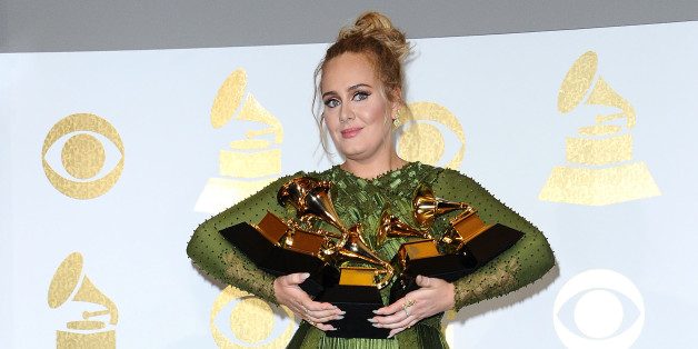 LOS ANGELES, CA - FEBRUARY 12: Singer Adele poses in the press room at the 59th GRAMMY Awards at Staples Center on February 12, 2017 in Los Angeles, California. (Photo by Jason LaVeris/FilmMagic)
