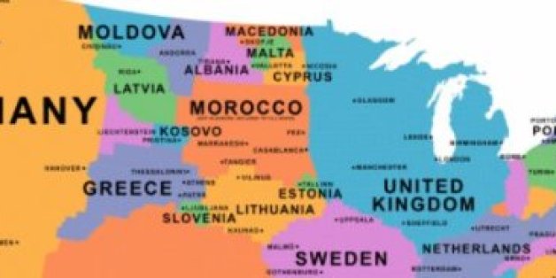 Quand un journal britannique place le Maroc...en Europe